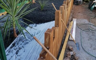 Chantier d&rsquo;aménagement paysager